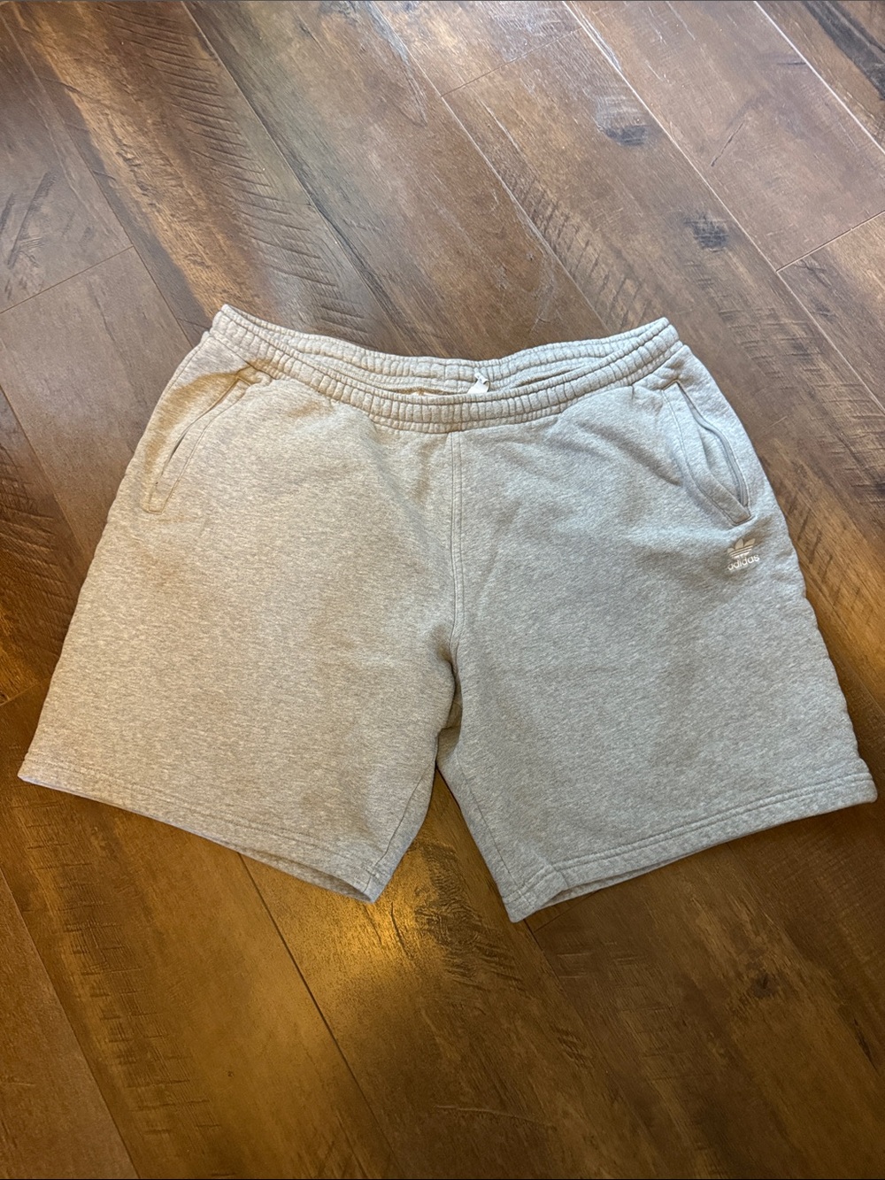 Men's Casual Adidas Heather Gray Sweatshorts XXL